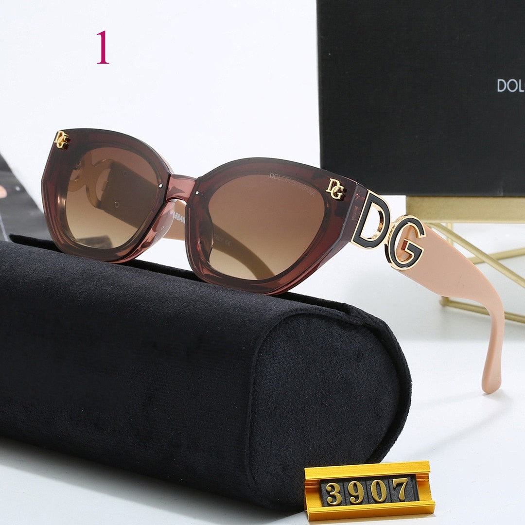 Thick-Rim Rectangle Sunglasses with Rounded Edges