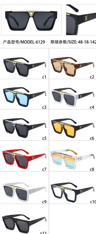 Bold Square Sunglasses with Metal Bridge Accent
