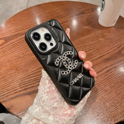 Fashion Aesthetic Shock Absorbing Protective Phone Case CH*NEL Series、Fashion Phone Case