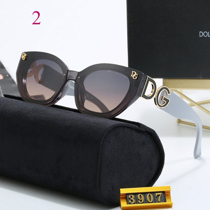 Thick-Rim Rectangle Sunglasses with Rounded Edges