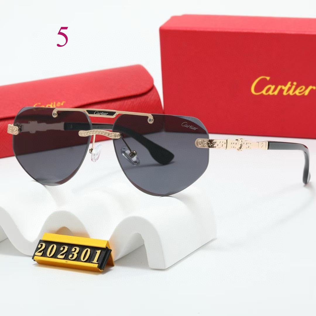 Slim Aviator Sunglasses with Straight Brow Bar