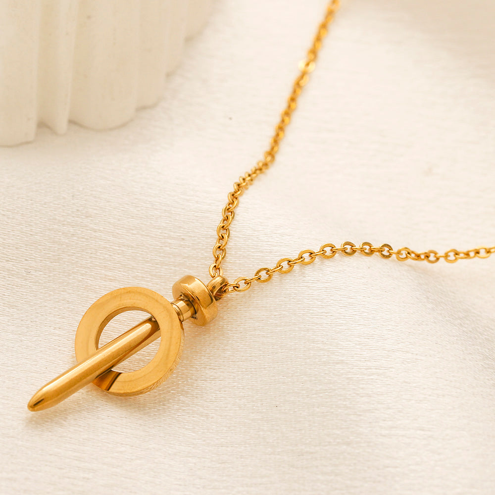 Set collana e orecchini in acciaio inossidabile 304