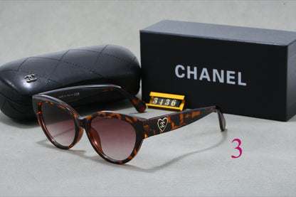 Round Logo-Temple Glasses - Clear and Tinted Lens Options