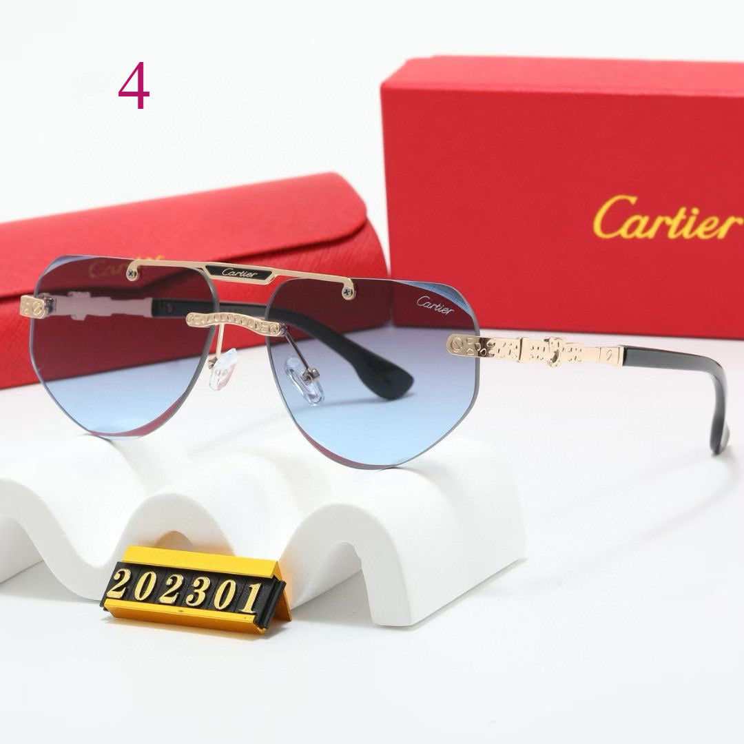 Slim Aviator Sunglasses with Straight Brow Bar
