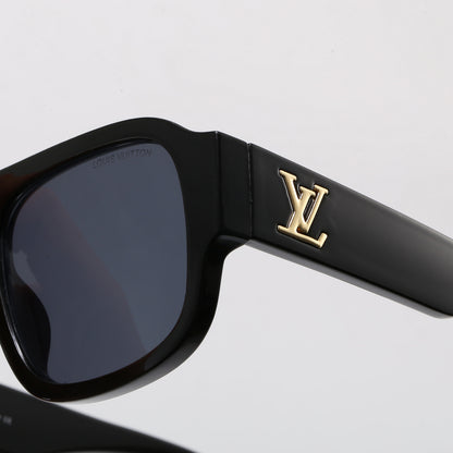 Rectangular Monogram-Temple Glasses - Clear and Tinted Lens Options