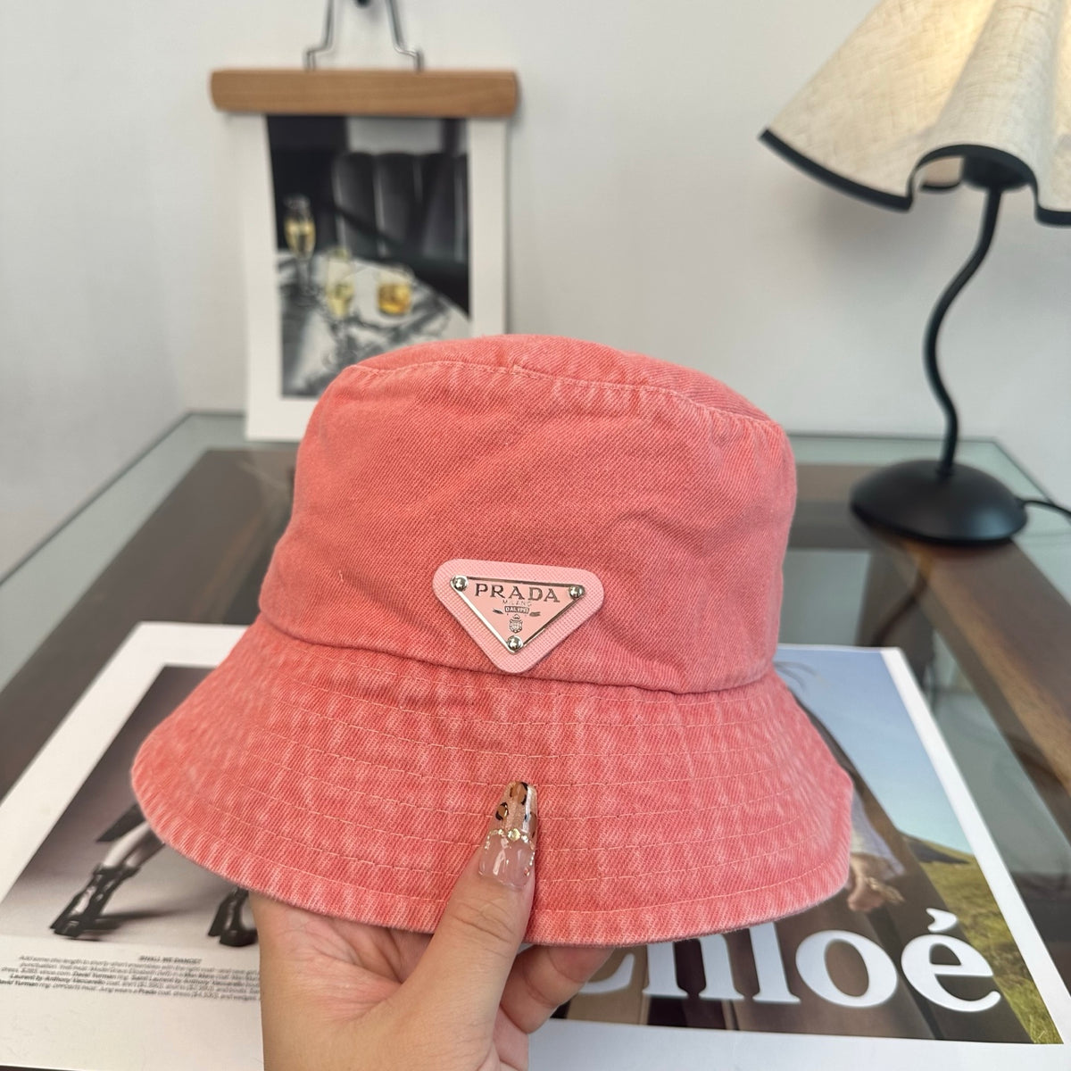 Adjustable Sun Hat for Men Women Outdoor UV Protection Pr*da Series、Fashion Caps