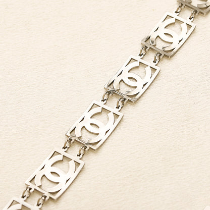 304 Stainless Steel Interlocking-C Link Chain Bracelet