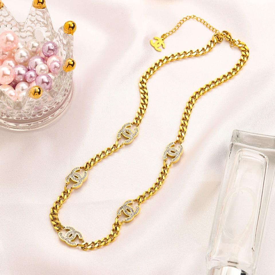 Set Collana Bracciale in Acciaio Inox 304