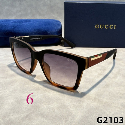 Oversized Cat-Eye Sunglasses with Broad Metal Temples