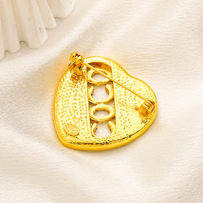 Alloy Stamped Logo Brooch,Brooches Collection、CH*NEL Series