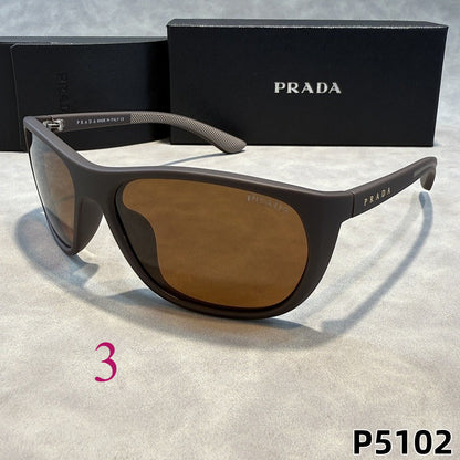 Wraparound Oval Sunglasses with Broad Frames