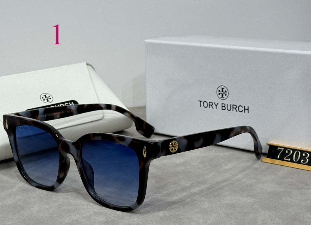 Square Sunglasses with Raised Double Bridge