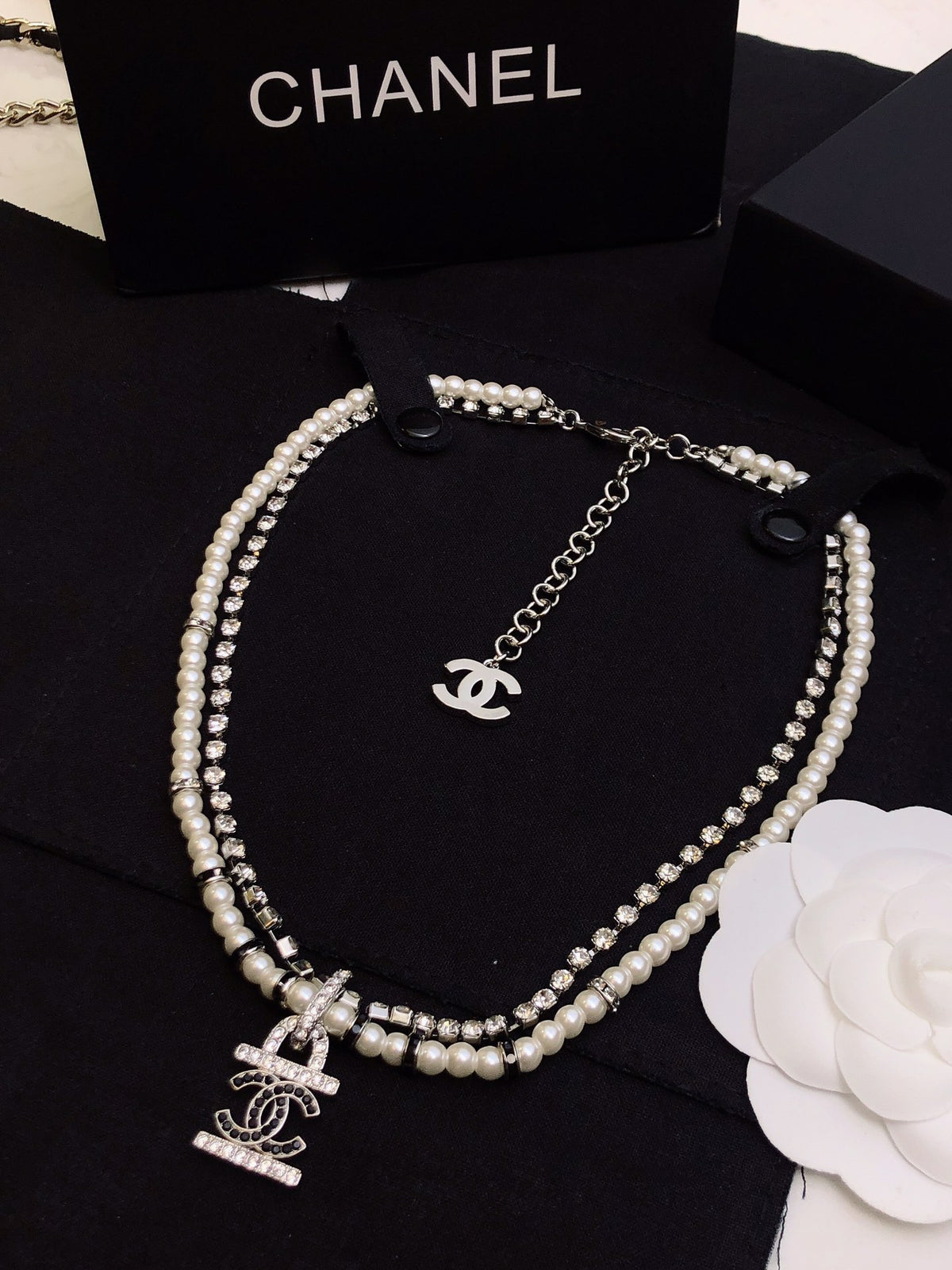 Double-Strand Beaded Interlocking-C Choker