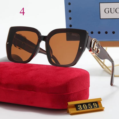 Oversized Soft-Square Sunglasses with Broad Frames
