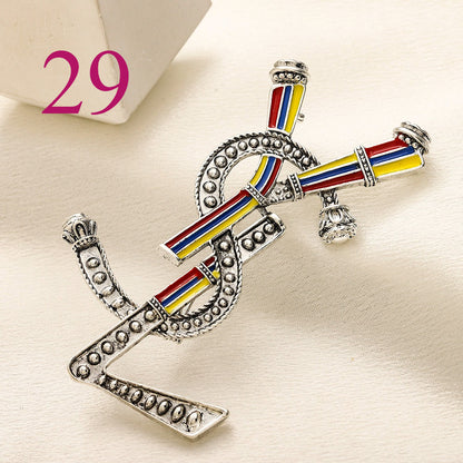 Fashion Brooch Collection,Brooches Collection、GU*CI Series、L*V Series、D*or Series、Y*L Series