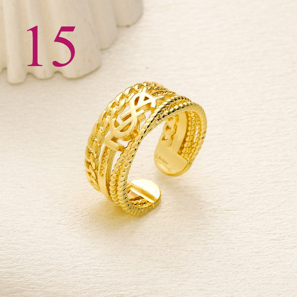 Fashion Open Adjustable Ring Collection、Rings Collection L*V Series、D*or Series、Y*L Series