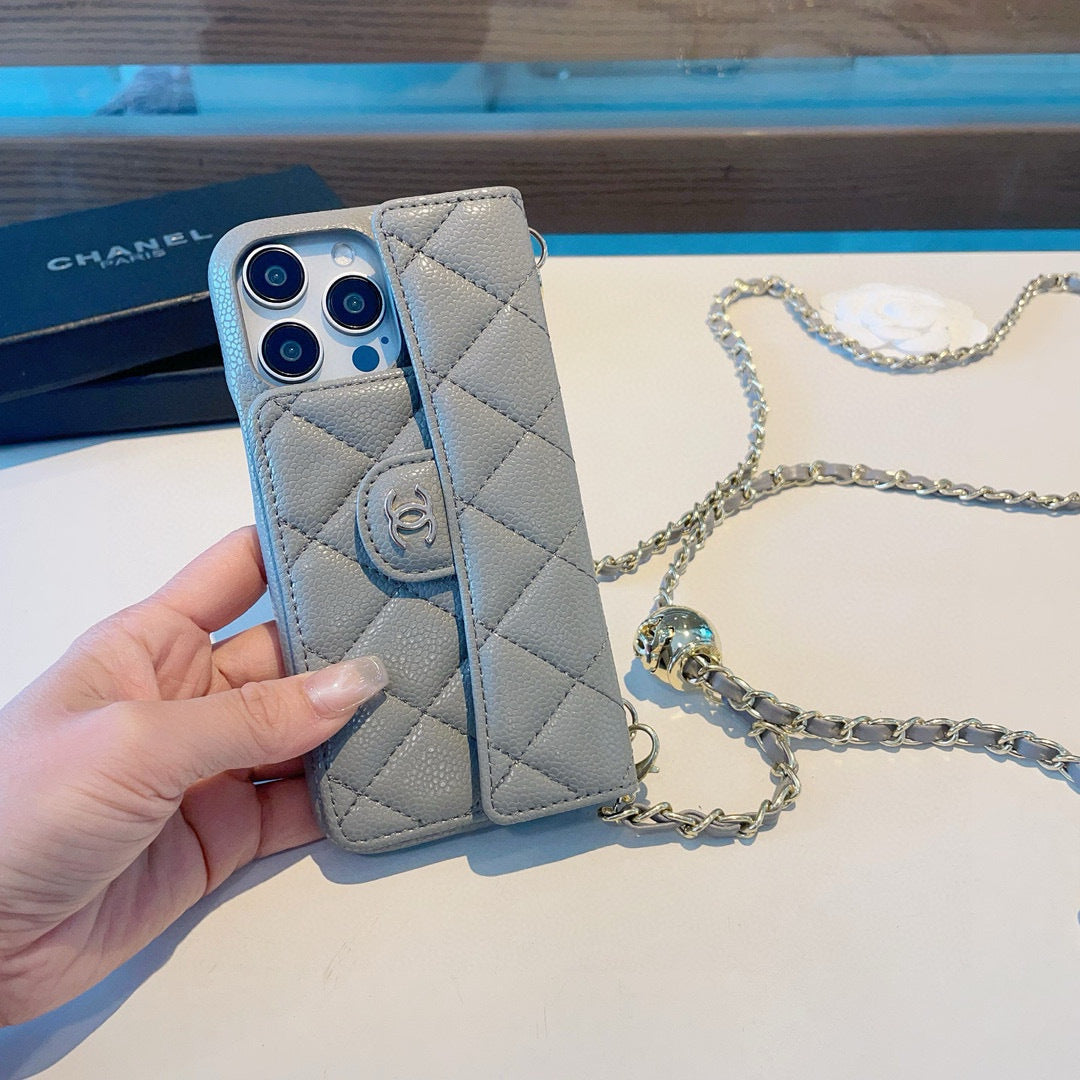 Fashion Aesthetic Shock Absorbing Protective Phone Case CH*NEL Series、Fashion Phone Case