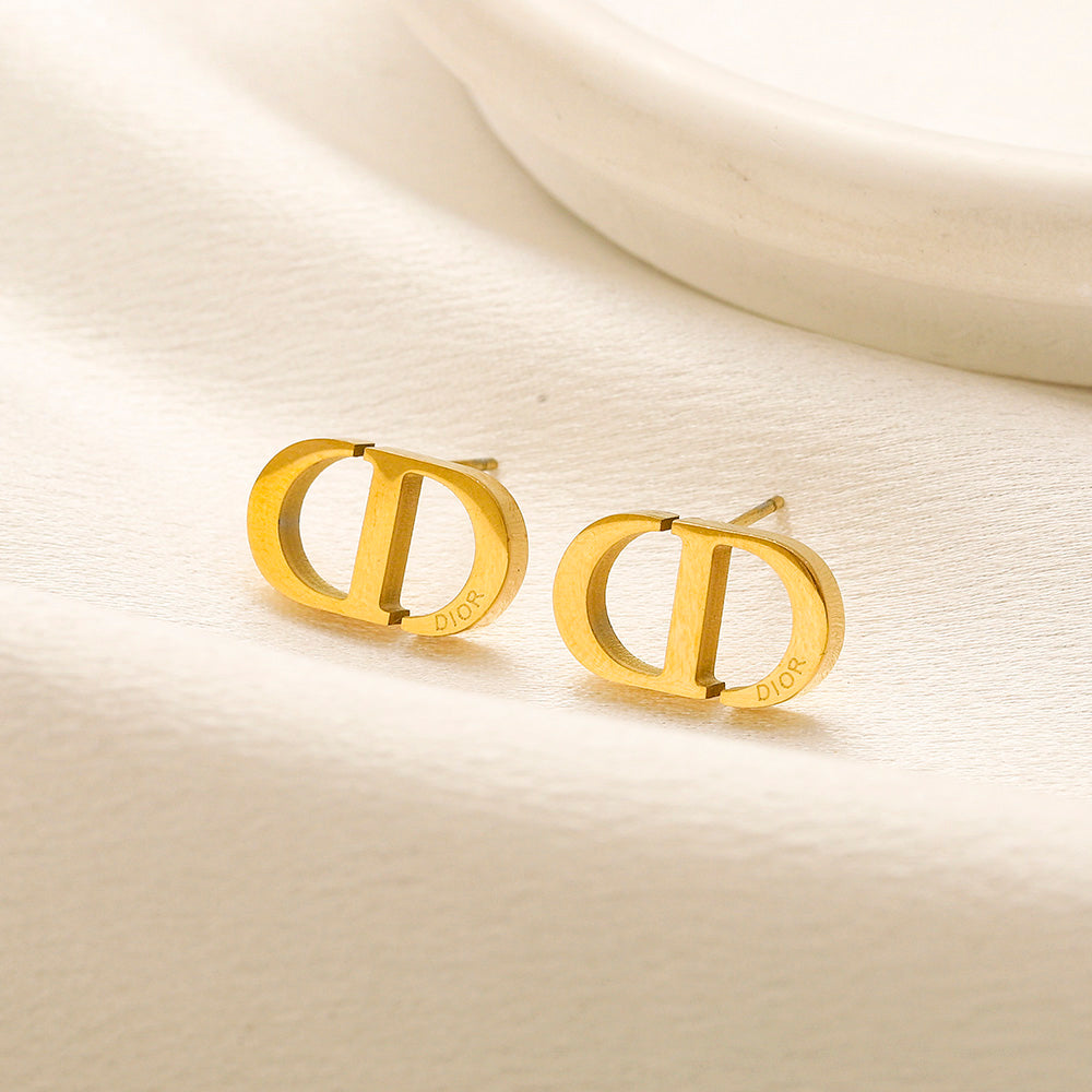 Ohrring aus Edelstahl 304 mit gestanztem Logo