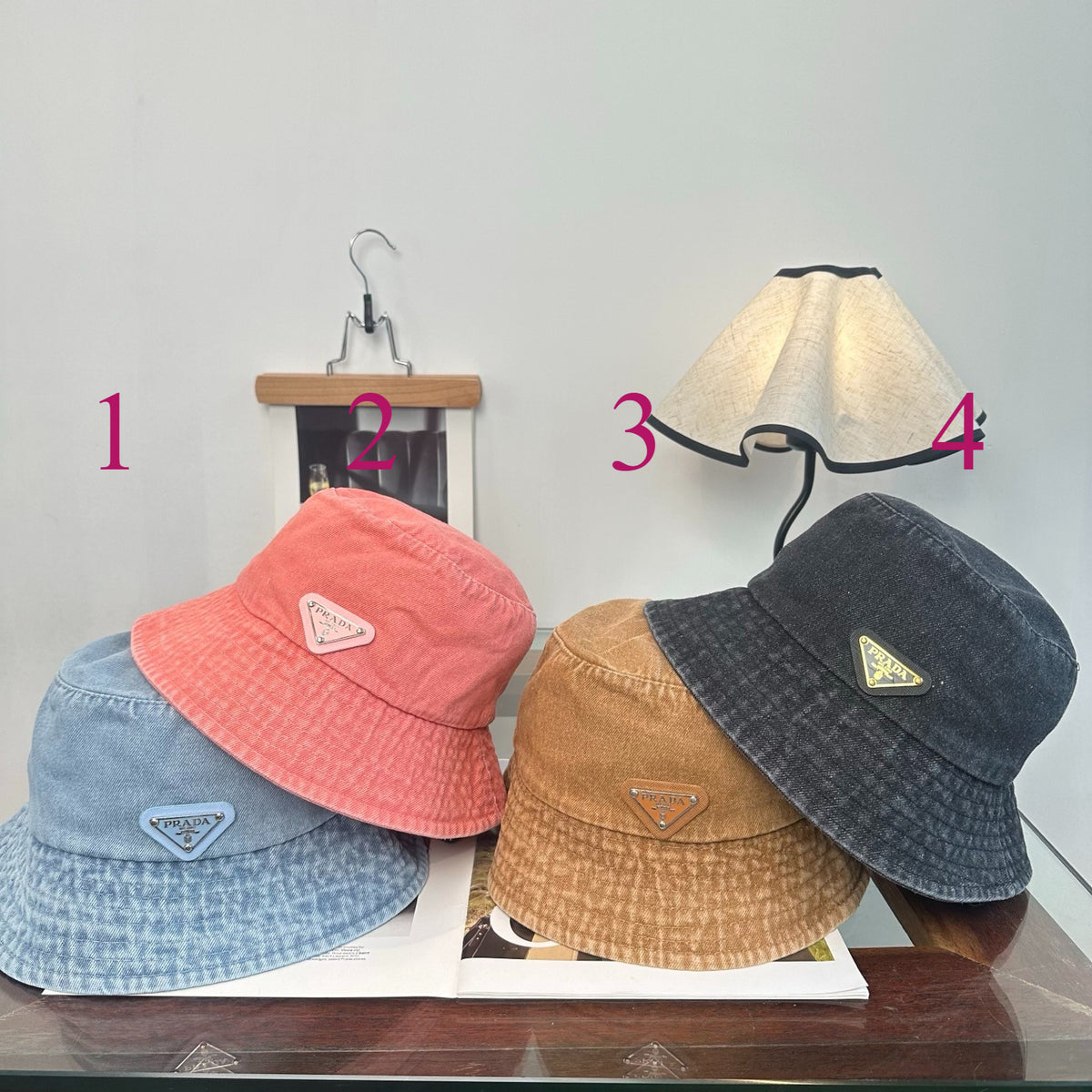 Adjustable Sun Hat for Men Women Outdoor UV Protection Pr*da Series、Fashion Caps