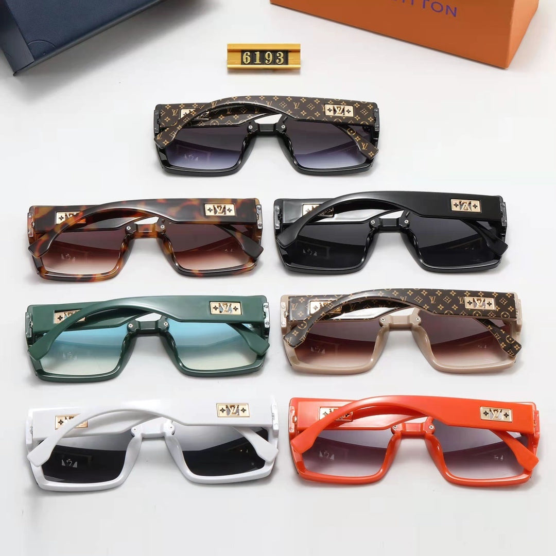 Oversized Flat-Top Square Sunglasses