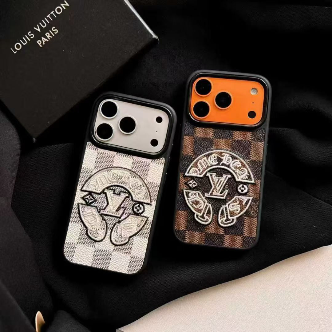 Fashion Aesthetic Shock Absorbing Protective Phone Case  L*V Series、Fashion Phone Case