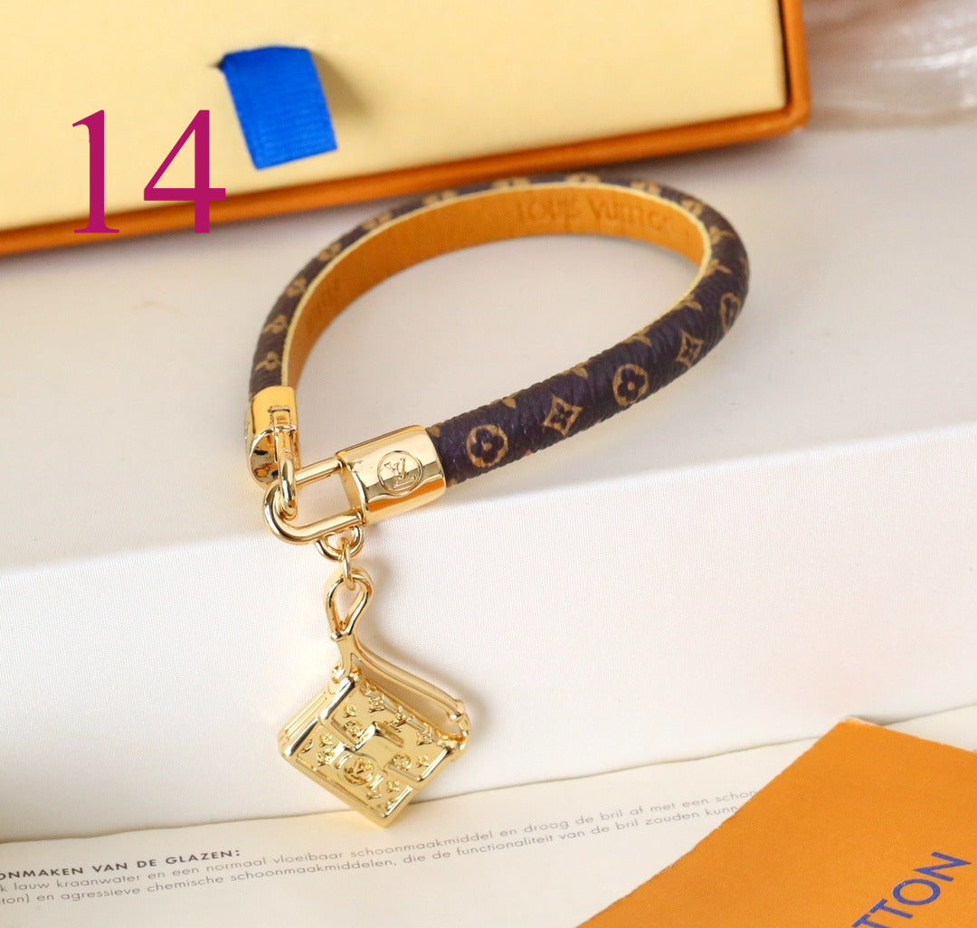Monogram Charm Strap Bracelets - 21 Style Options
