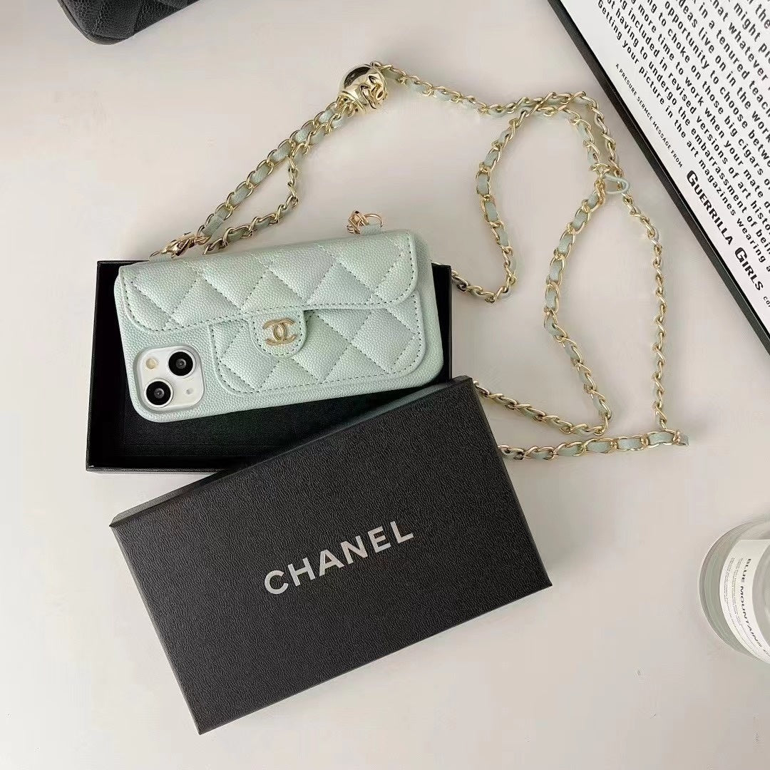 Fashion Aesthetic Shock Absorbing Protective Phone Case CH*NEL Series、Fashion Phone Case