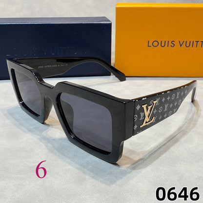 Sculpted Browline Rectangular Sunglasses