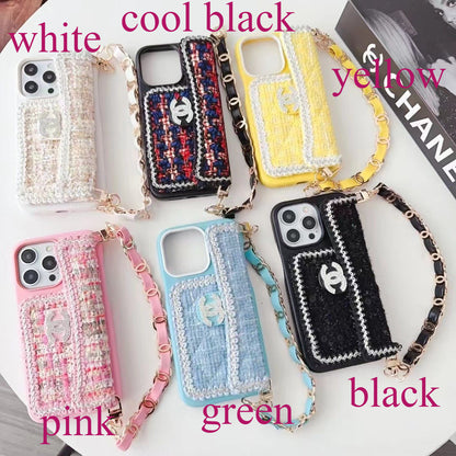 Fashion Aesthetic Shock Absorbing Protective Phone Case CH*NEL Series、Fashion Phone Case