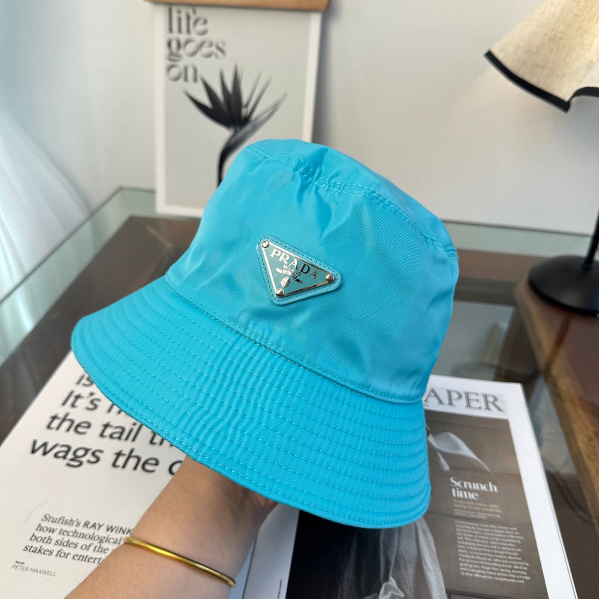 Adjustable Sun Hat for Men Women Outdoor UV Protection Pr*da Series、Fashion Caps