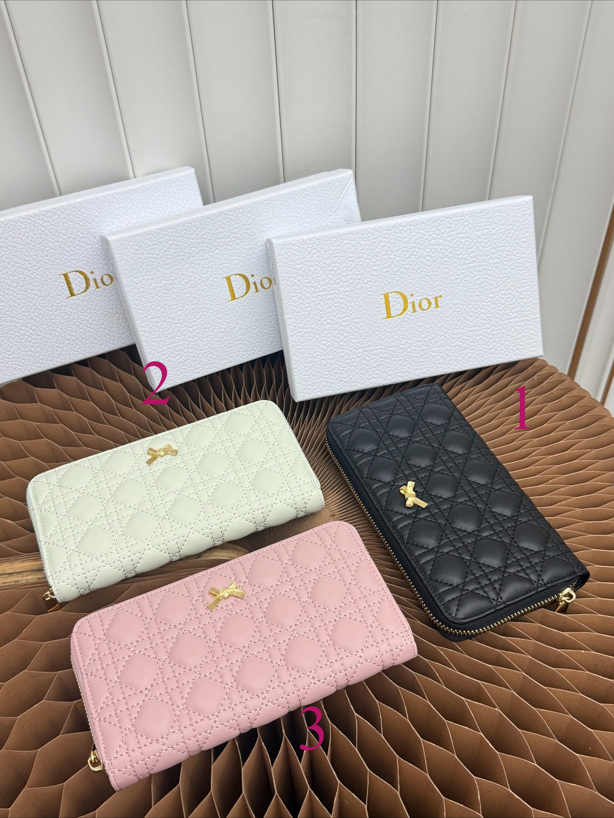 Luxury‑Inspired Trendy Wallets 036  D*or Series、Fashion Bags