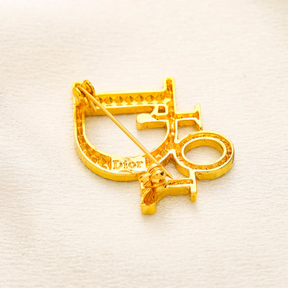Alloy Steel Stamped Brooch,Brooches Collection、D*or Series