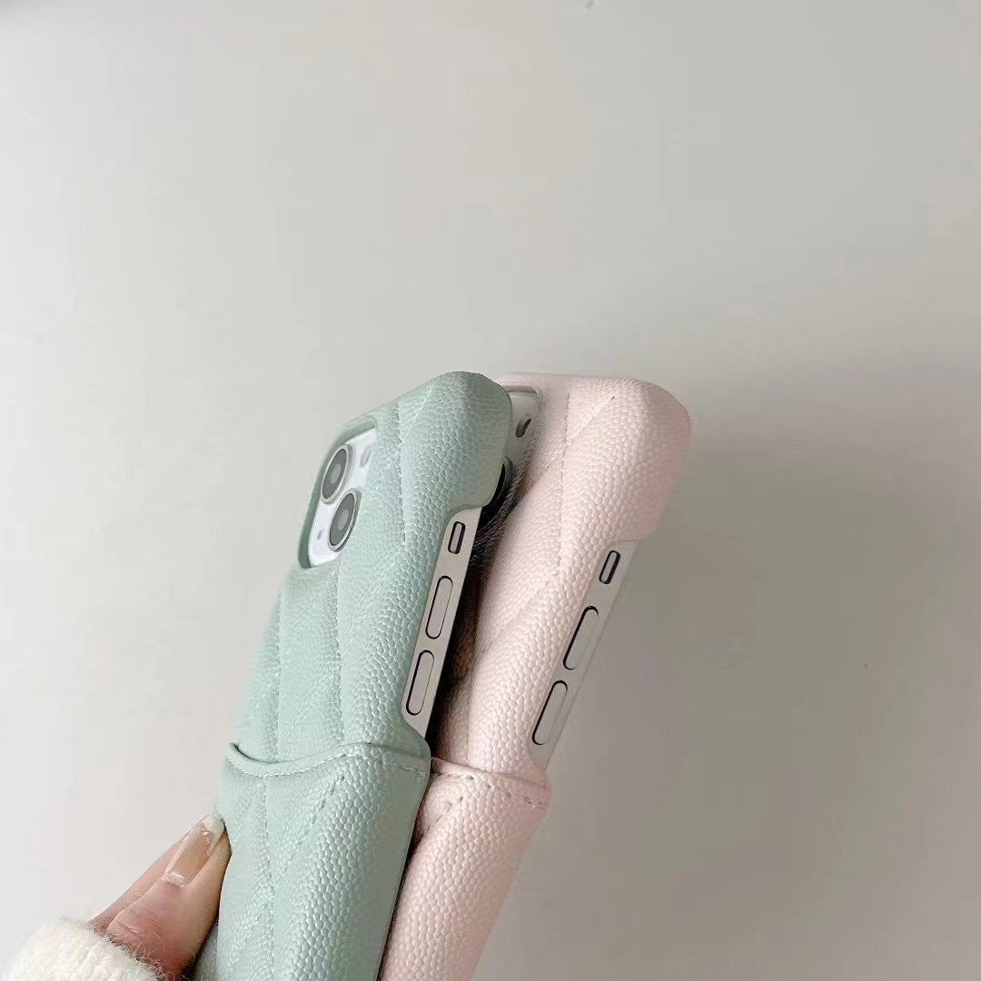 Fashion Aesthetic Shock Absorbing Protective Phone Case CH*NEL Series、Fashion Phone Case