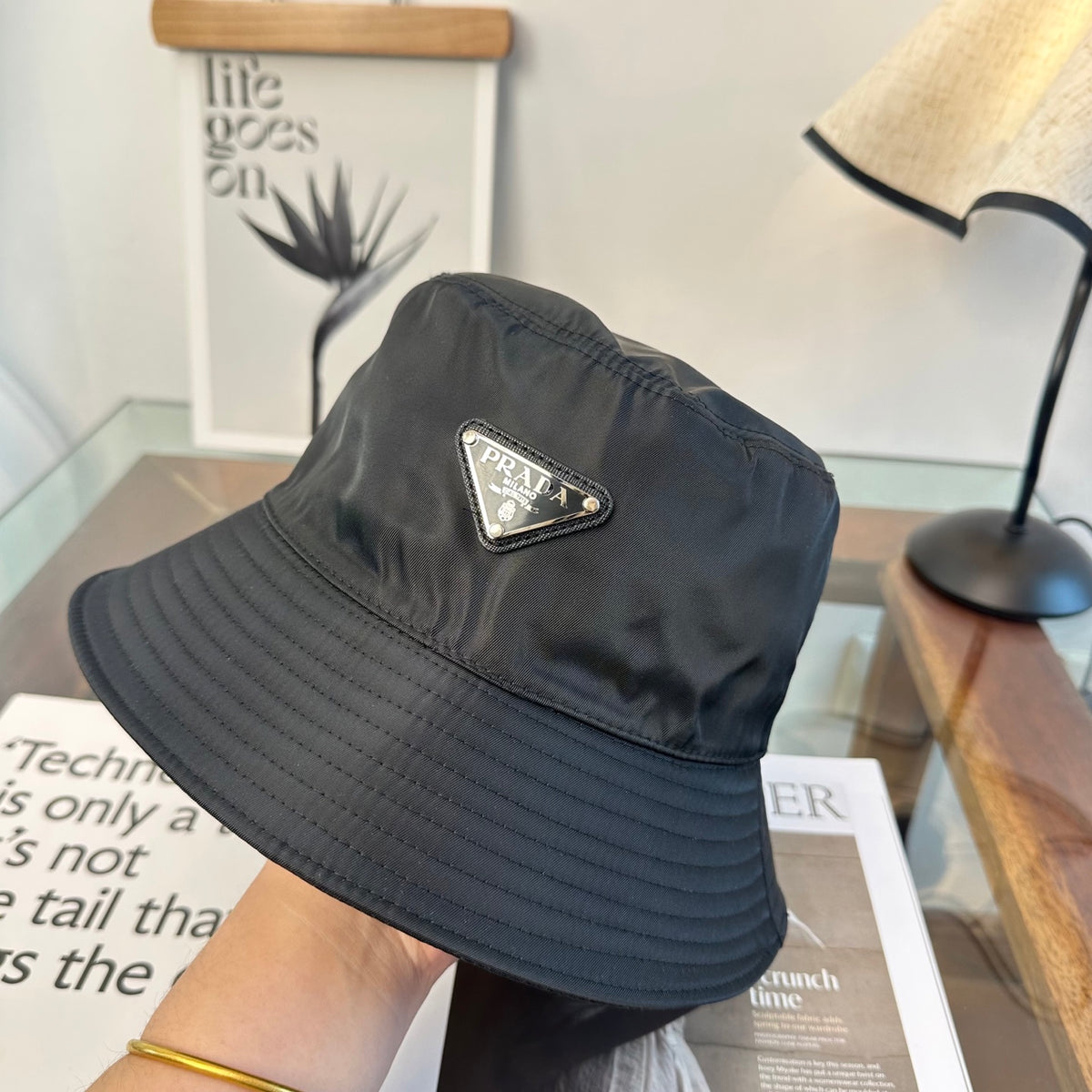 Adjustable Sun Hat for Men Women Outdoor UV Protection Pr*da Series、Fashion Caps