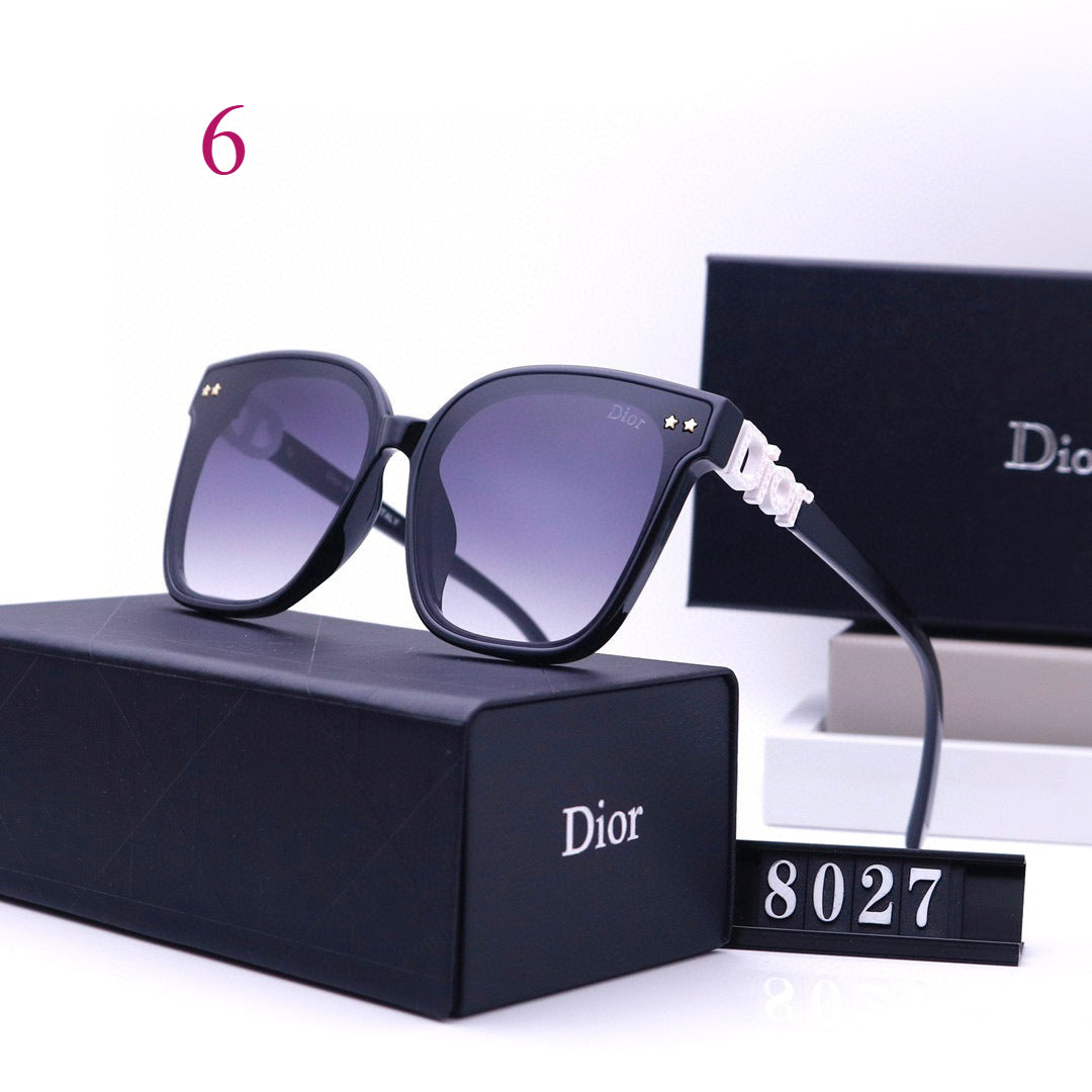 Oversized Square Sunglasses with Sculpted Upper Rims
