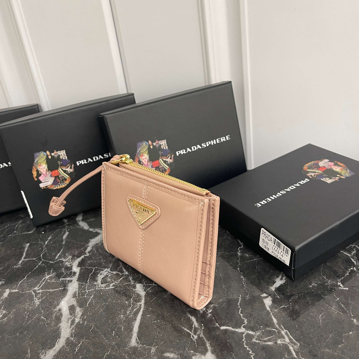 Luxury‑Inspired Trendy Wallets 030  Pr*da Series、Fashion Bags