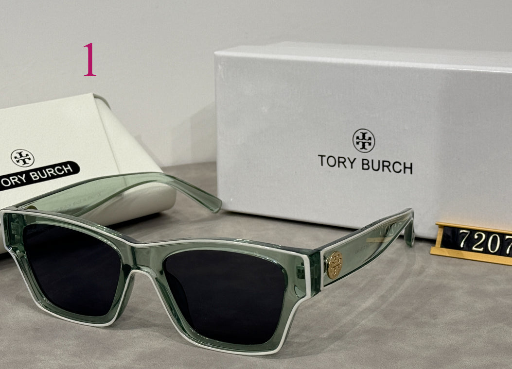 Flat-Top Rectangle Sunglasses with Thick Frames
