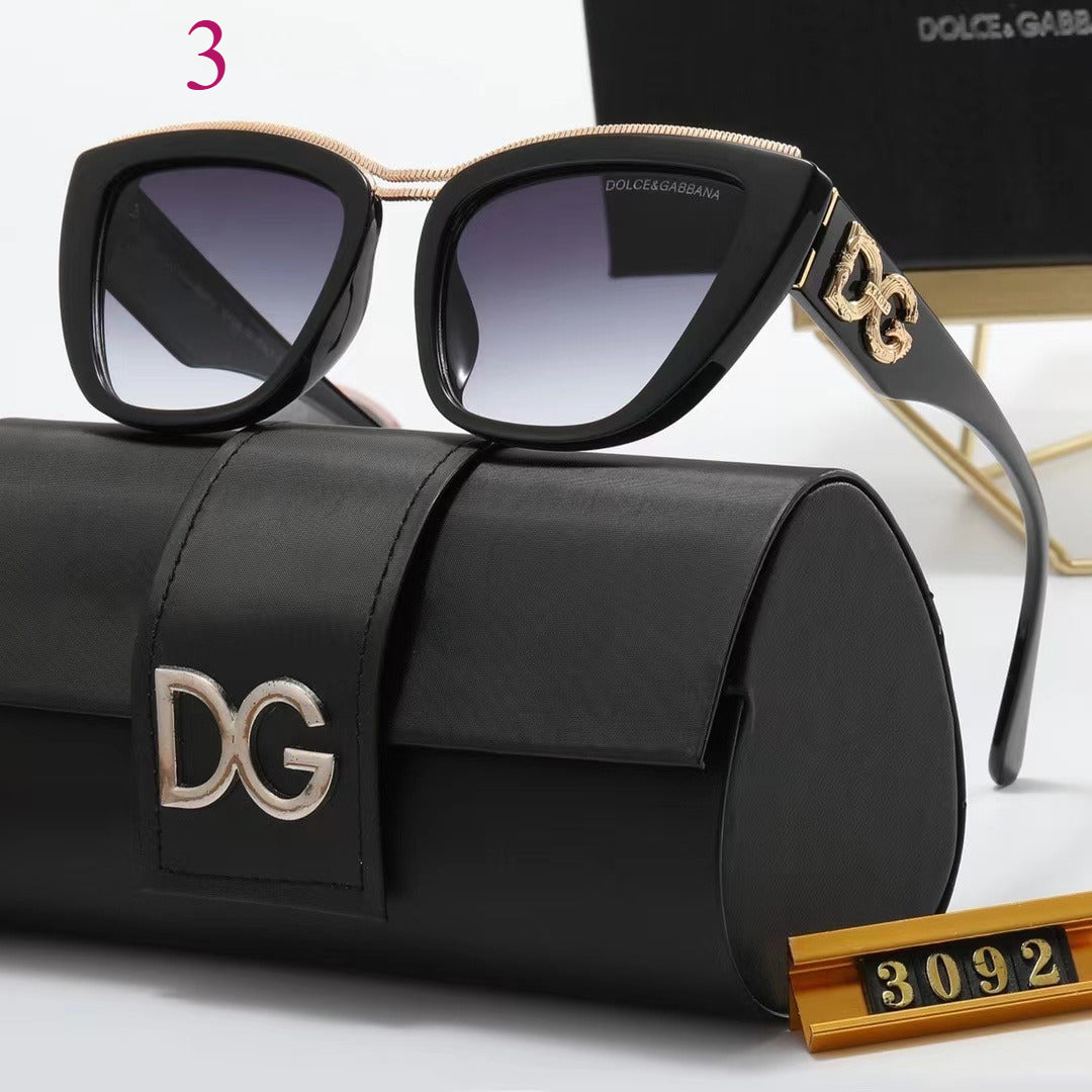 Winged Cat-Eye Sunglasses with Sculpted Corners
