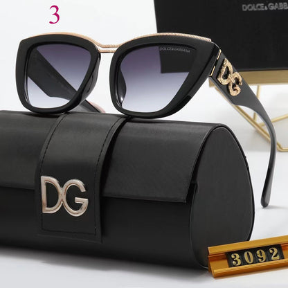 Winged Cat-Eye Sunglasses with Sculpted Corners