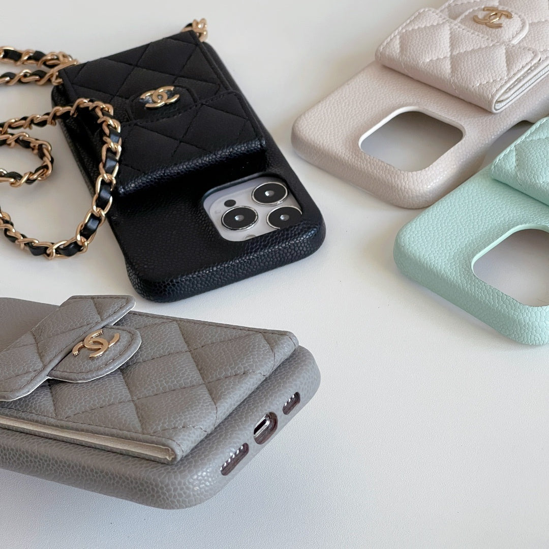 Fashion Aesthetic Shock Absorbing Protective Phone Case CH*NEL Series、Fashion Phone Case