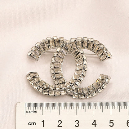 Alloy Steel Stamped Logo Brooch,Brooches Collection、CH*NEL Series