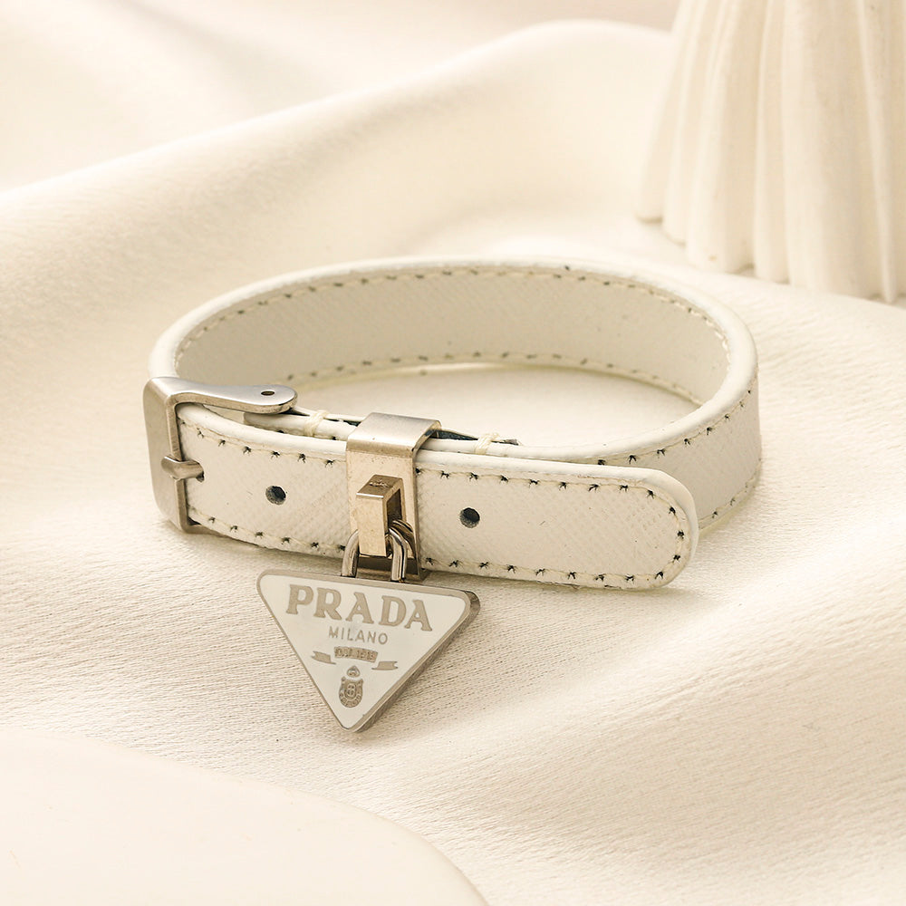 304 Stainless Steel Triangle Charm Buckle Strap Bracelet