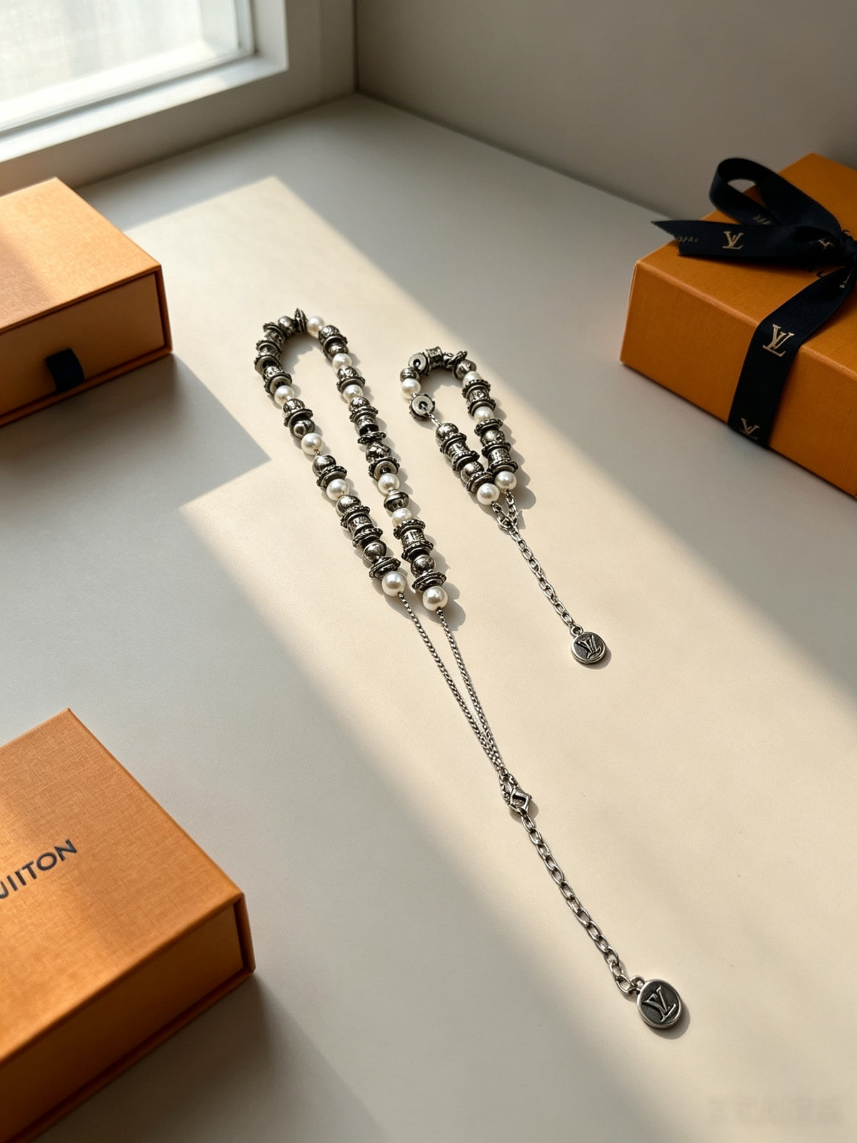 Spike-Drop Chunky Chain Necklace