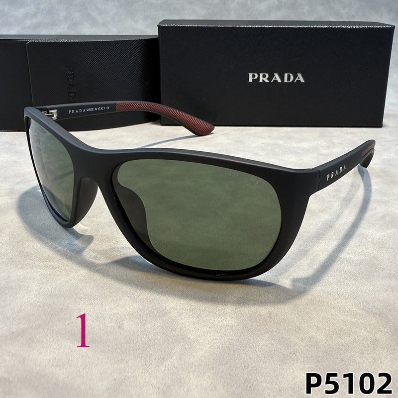 Wraparound Oval Sunglasses with Broad Frames