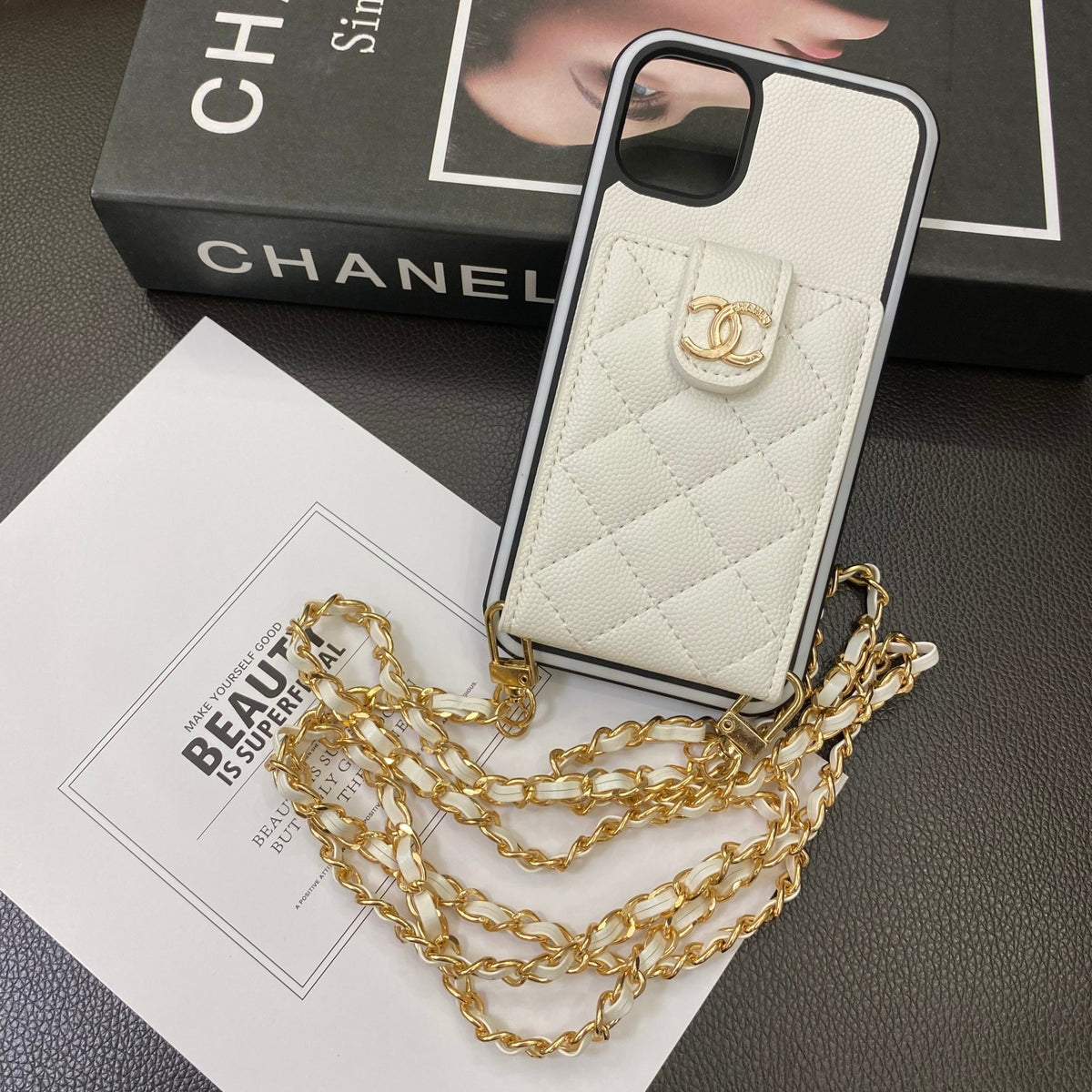 Fashion Aesthetic Shock Absorbing Protective Phone Case CH*NEL Series、Fashion Phone Case