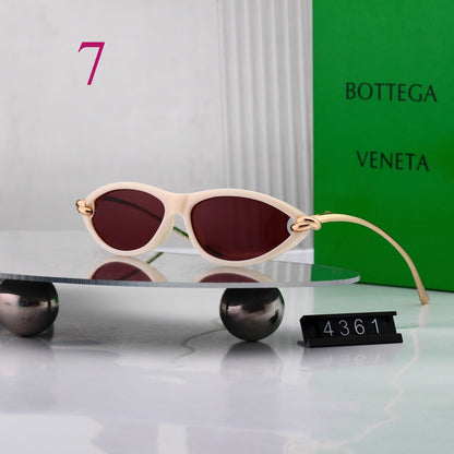 Slim Oval Sunglasses with Straight Temples