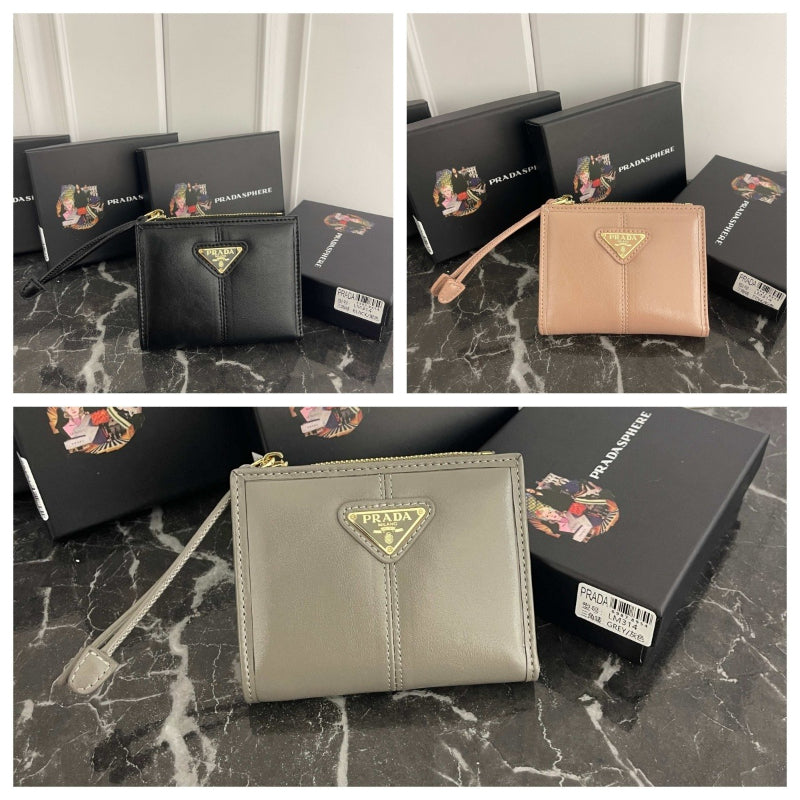 Luxury‑Inspired Trendy Wallets 030  Pr*da Series、Fashion Bags