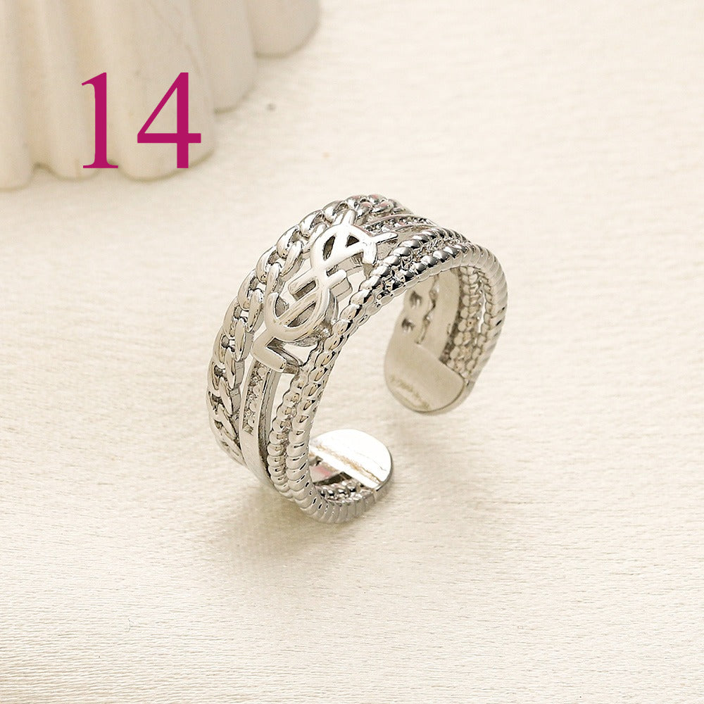 Fashion Open Adjustable Ring Collection、Rings Collection L*V Series、D*or Series、Y*L Series