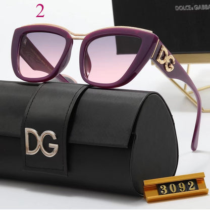 Winged Cat-Eye Sunglasses with Sculpted Corners