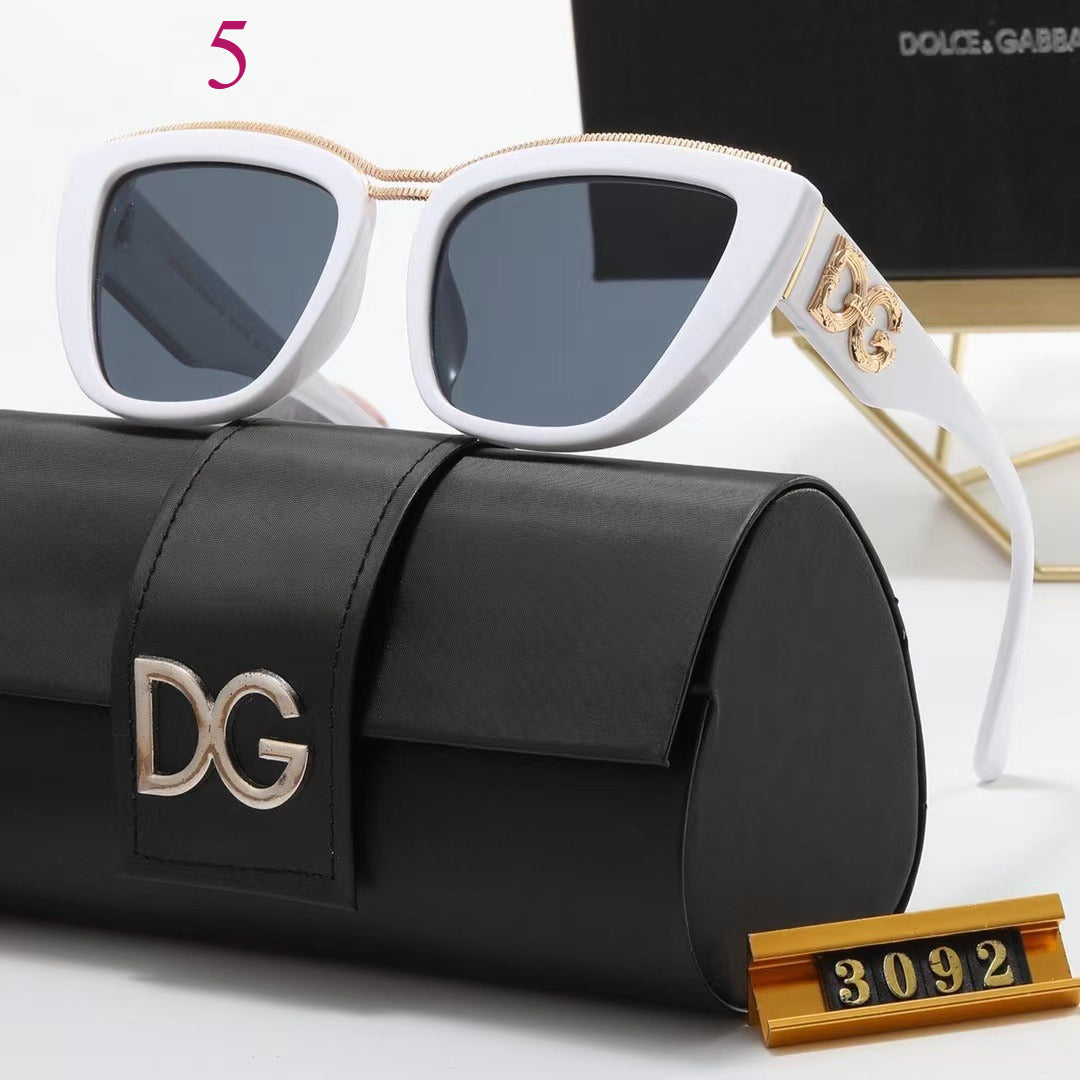 Winged Cat-Eye Sunglasses with Sculpted Corners